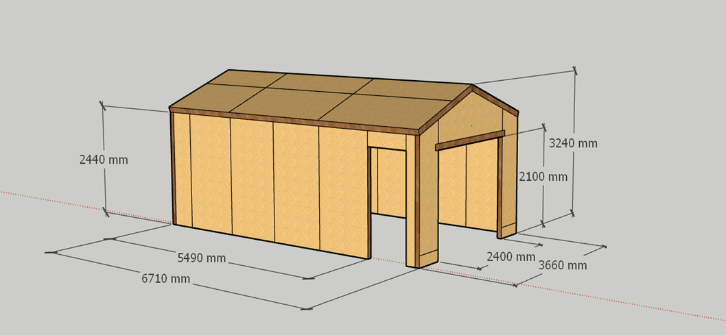 22ft x 12ft Single Garage (24.56 sqm)