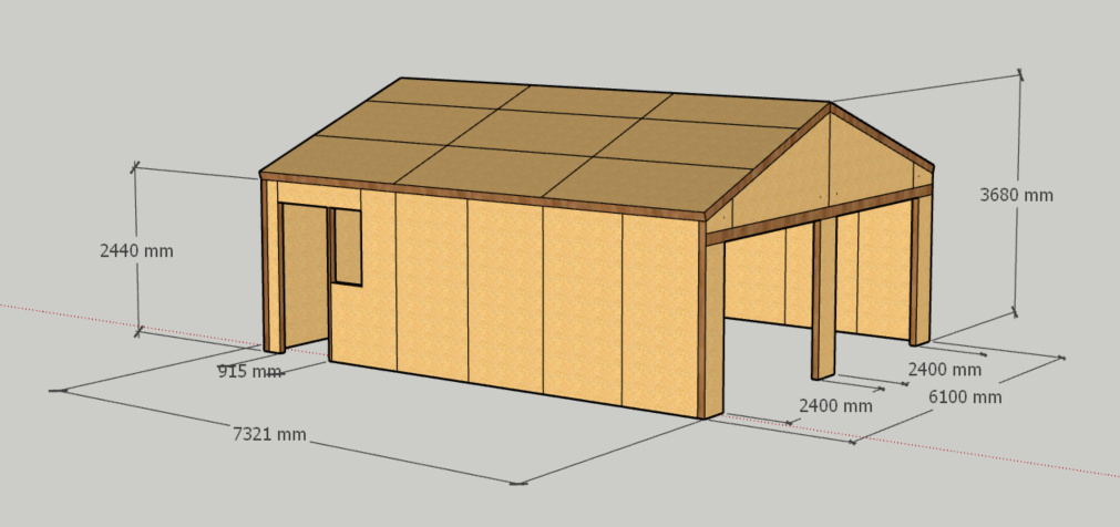24ft x 20ft Double Garage (44.53 sqm)